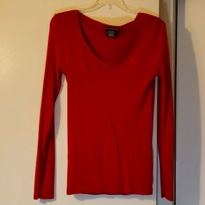 Red Ralph Lauren long sleeve shirt. Size M